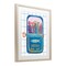 Stupell Industries Silly Sardines Blue Tin Framed Print Under Glass, design by Courtney Prahl
